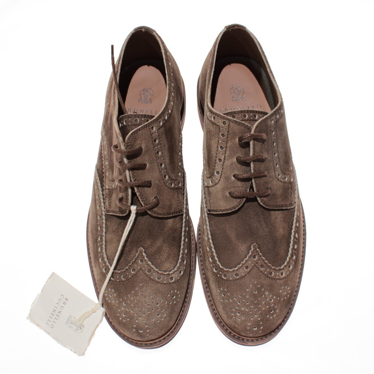 Brunello Cucinelli NWB Wingtip Derby Dress Shoes Size 42 9  display picture 2