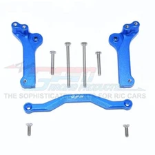 GPM Racing Aluminum Rear Shock Mount (9Pcs) Set Blue : Maxx