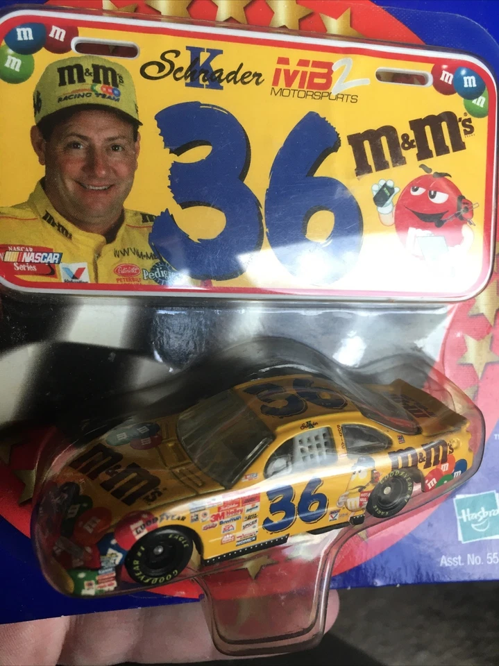 2001 WINNER'S CIRCLE NASCAR #36 KEN SCHRADER LICENSE PLATE COLLECTION-M &M'S-NEW - Image 2 of 3