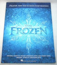 Disney FROZEN Original Soundtrack SONGBOOK Sheet Music LET IT GO Piano Guitar