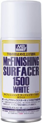 Mr. Hobby B529 Mr. Finishing Surfacer 1500 White Spray Paint 170ml - US