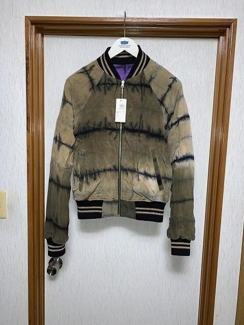 AMIRI Reversible TIE DYE Bomber Jacket men Size M Purple AMIRI Reversible TIE DYE Bomber Jacket men Size M Purple