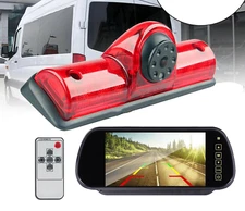 7" Monitor 3rd Rear Brake Light Camera Kit For Nissan NV 1500 2500 3500 NV Cargo