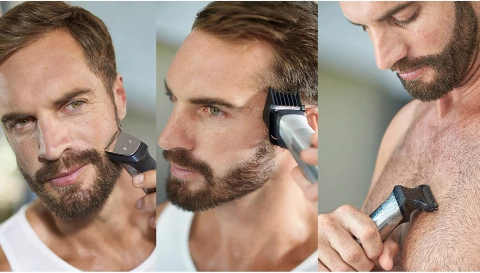 Philips Grooming Kit serie7000  Regolabarba uomo, Impermeabile in acciaio, 14in1 - Immagine 4 di 4