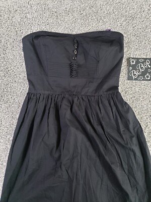 bebop black dress Womens Small Strapless Cotton Blend Bebop brand