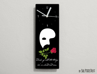 Phantom of the Opera Quotes - Think of all the things ...  - Wall Clock