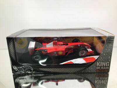 HOTWHEELS 56133 FERRARI F2001 F1 KING OF RAIN #1 SCHUMACHER -1:18- GOOD IN BOX
