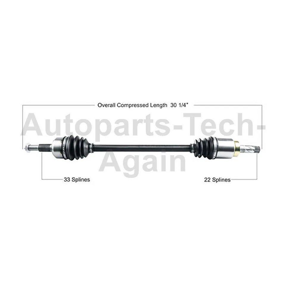 Eje trasero TrakMotive 2 CV eje articulado se adapta a Saturn Vue 2002-2007 Foto 2 de 4
