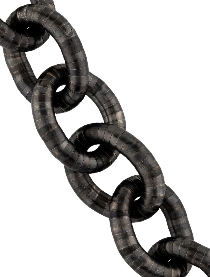 Yves Saint Laurent YSL Link Bracelet Gray Black Vintage Iris Apfel Style - Image 2 of 4