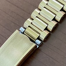 GOLD Bracelet For 12mm Rado Ladies NSA Novavit Replacement w/ 12mm Straight Ends