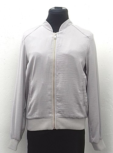 Silvery-grey crepe satin lightweight 