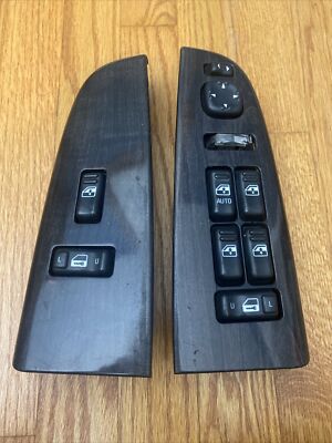 99-02 Yukon Tahoe Suburban Wood Grain Window Switches Master Driver Passenger