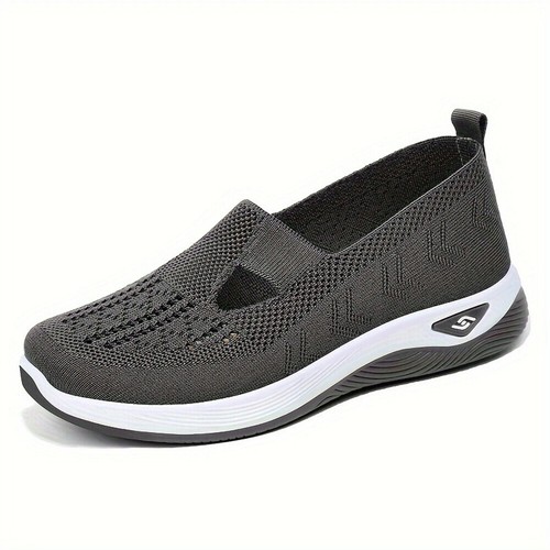 Damen Slip On Sneaker Leichte Atmungsaktiv Sportschuhe Turnschuhe Freizeitschuhe - Bild 15 von 18