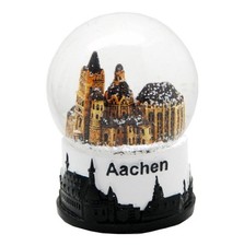 Souvenir Schneekugel Aachen Weltkulturerbe Dom Sch&uuml;ttelkugel St&auml;dtereise Mitb...