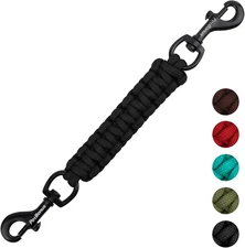 Dog Collar Safety Clip, Handmade Backup Strap for Harness, Double Ended Connecto