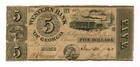1840 $5 The Western Bank of Georgia - Rome, GEORGIA Note w/ TRAIN — photo 1