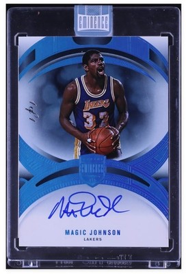2024-25 Panini Eminence Magic Johnson #8 Platinum Auto #1/1