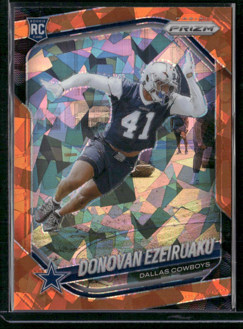 2025 Panini Prizm #314 Donovan Ezeiruaku Orange Ice