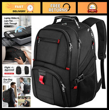 Large Laptop Backpack, Heavy Duty Travel Bag, 17" Water Resistant College Bookba