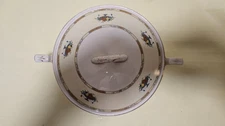 ‡ VTG Myott Serving Dish with Lid • Made in England • Two Small Chips on Lid