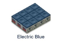 Silver Cup Pool Cue Chalk for Billiards and Snooker 1 Dozen Electric Blue