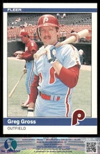 1984 Fleer #31 Greg Gross Philadelphia Phillies 84FB