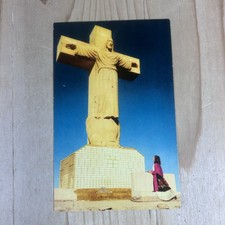 Christo Rey Vintage Postcard Christ Of The Rockies Prince Of Peace US Mexico