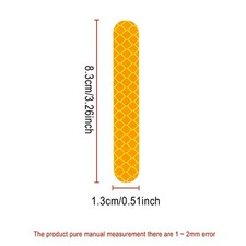 PVC Reflective Sticker 8.3 x 1.3 cm for Ninebot Max G2 Scooter Night Visibility