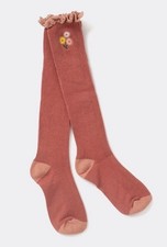 Matilda Jane Just Imagine Avery Ruffled Top Knee-High Ribbed Socks Size Small