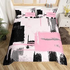 Abstract Comforter Cover Set Modern Abstract Art Bedding Set for Full Multi 11