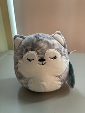 Squishmallow 5" HEIDI Gray Tie Dye Husky Dog Plush, Stuffed Animal,2021 KellyToy