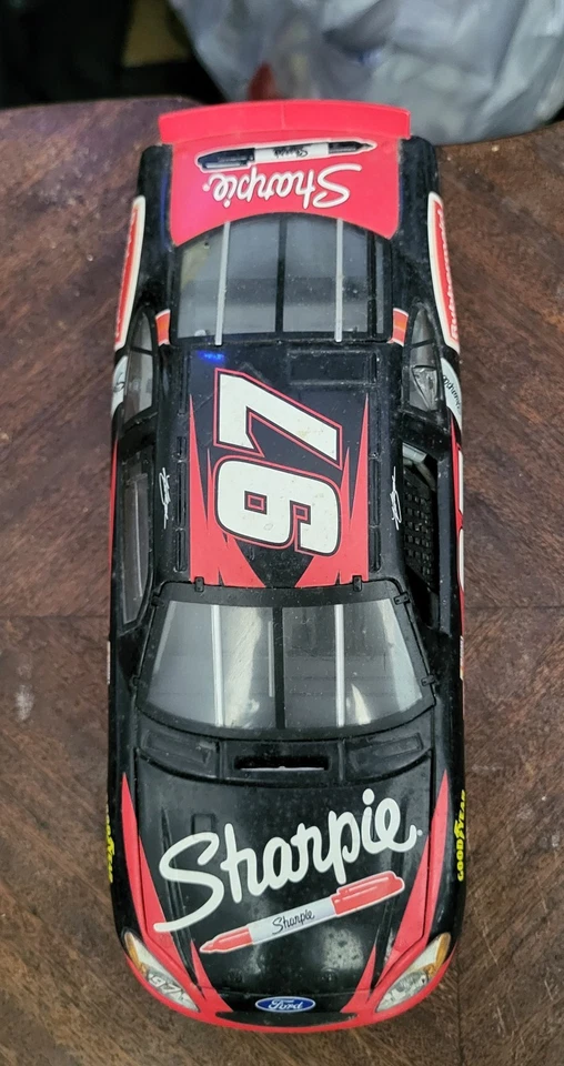 Bolígrafo Kurt Busch Red Sharpie 2002 firmado por Kurt 1/24 Team Caliber Owners Diecast Foto 3 de 4