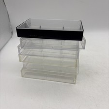 Clear Plastic Cassette Tape Cases Empty Replacement Lot Of 6