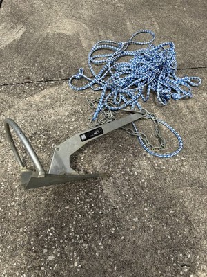 M1 Performance 8lb Mantus Boat Anchor - Galvanized. Includes chain and rope!