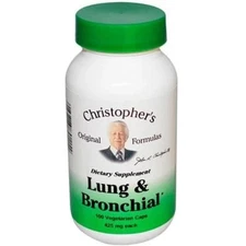Dr. Christopher's Lung & Bronchial 100 Vegetarian Caps - EXP. 2/2030