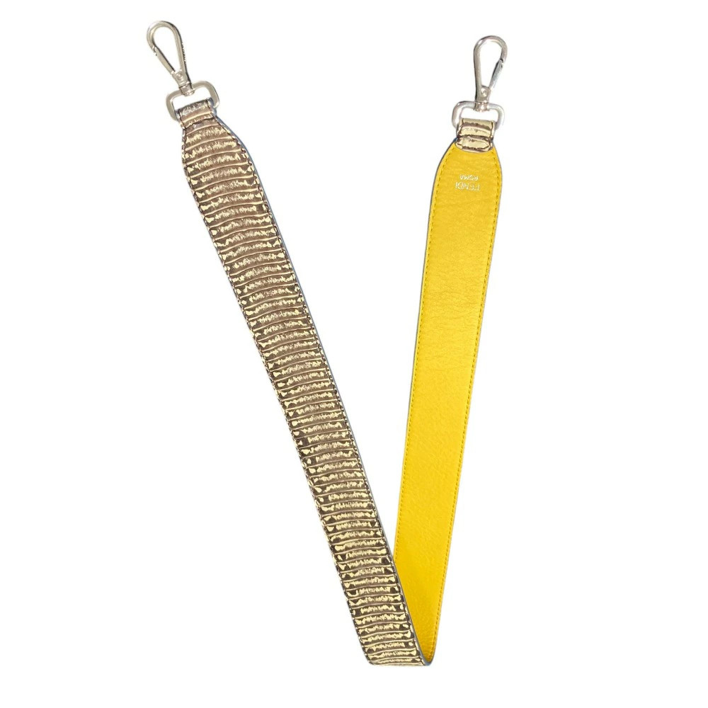 FENDI Strap You Python Embossed Leather Shoulder … - image 6