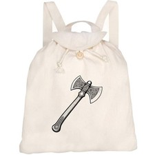 Canvas-Rucksack / Backpack "Wikingeraxt mit nordischen Mustern" (RK00046055)