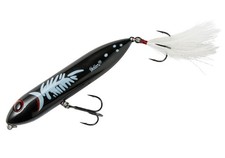Super Zara Spook Heddon Pencil Bait 18g Black/White Herring Used
