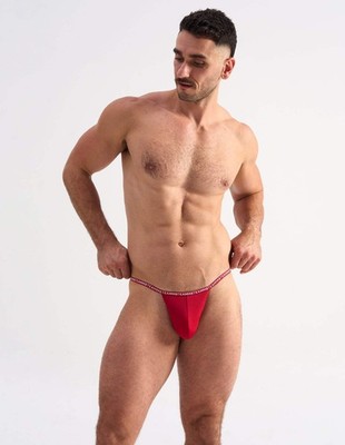 TEAMM8 Glide Micro Thong   Vermillion | Men's Bold Eco Thong