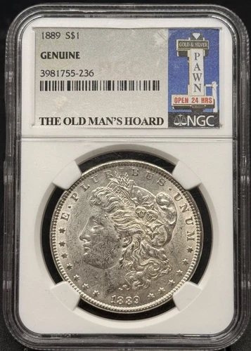 1889 Morgan Silver Dollar NGC Genuine
