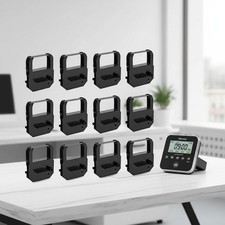 High-Quality Time Clock Ribbon for Acroprint ES700/900 - 12 Pack, Nylon Durable