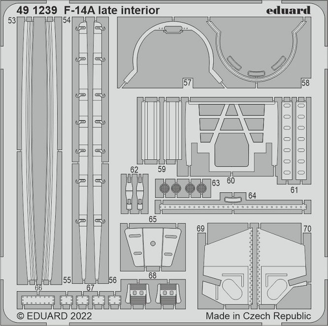 Eduard Accessories 491239 - 1:48 F-14A Late Interior for TAMIYA - New