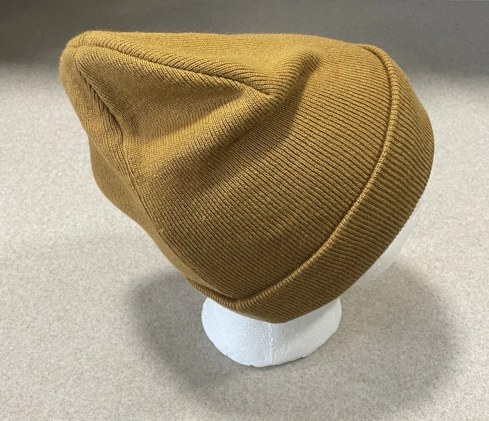 Sombrero Timberland Gorro Tejido Puños Parche Logo Marrón Acrílico Talla Única Ropa de Invierno Foto 2 de 4