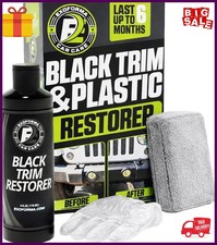Exoforma Black Trim Restorer - Lasts 6 Months, Dye Infused Waterproof Plastic R