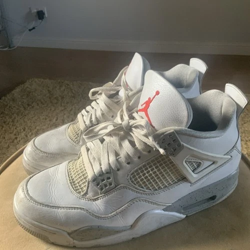 Mens Jordan Air White Trainers, Size 8.5 Eur 42.5
