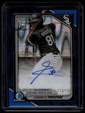 2024 Bowman Chrome #CPA-JPR Jurdrick Profar Auto Blue Raywave Ref /150