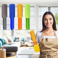 4 Pack Blinds Duster - Window Blinds Cleaner with 4 Microfiber Sleeves, Clean...