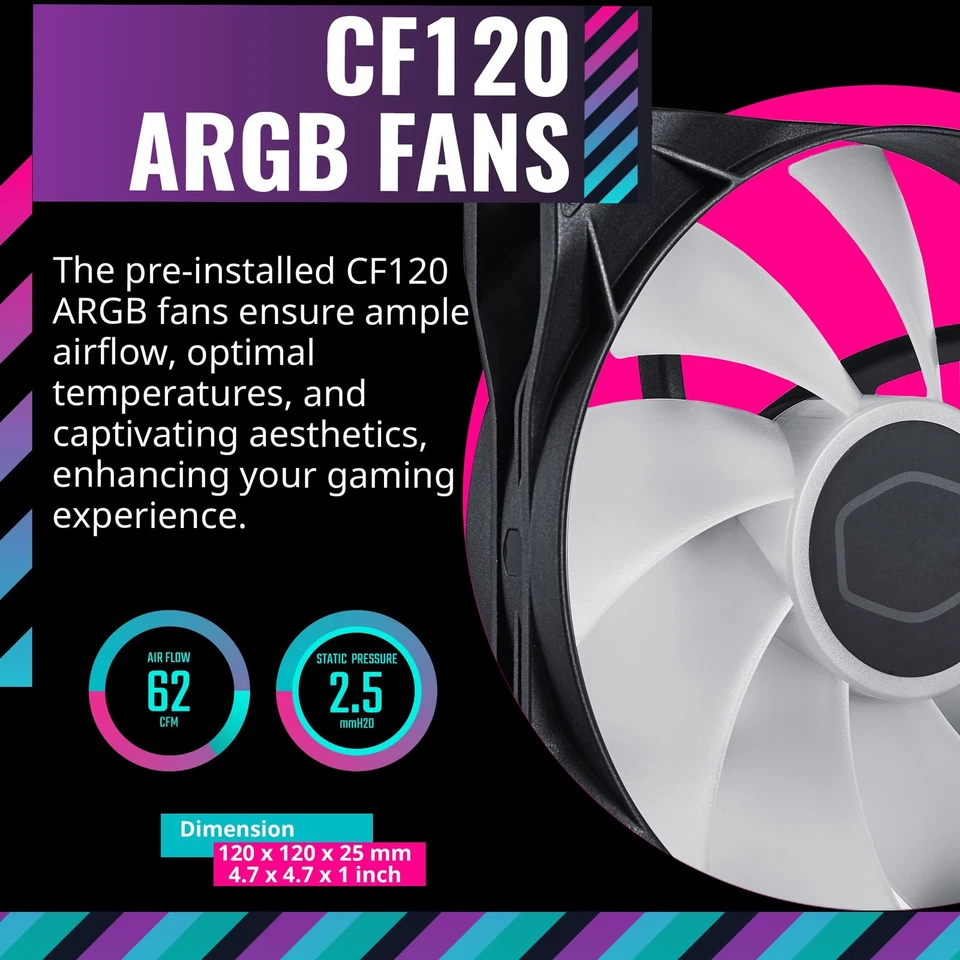 Cooler Master TD500 Mesh V2 ATX Mid Tower Case with ARGB Fans and USB Type C - Image 3 of 4