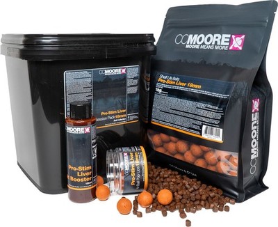 CCMoore Pro-Stim Liver Session Pack 18mm Bolies Pellets Bait Booster Pop Ups