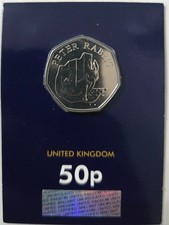 2020 Peter Rabbit 50p Fifty Pence Coin Change Checker Brilliant Uncirculated